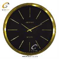ساعت دیواری اورجینال آرتمیس آلیاژ فلزی طلایی| کد رفرنس 90037، مدل: 2042Gold