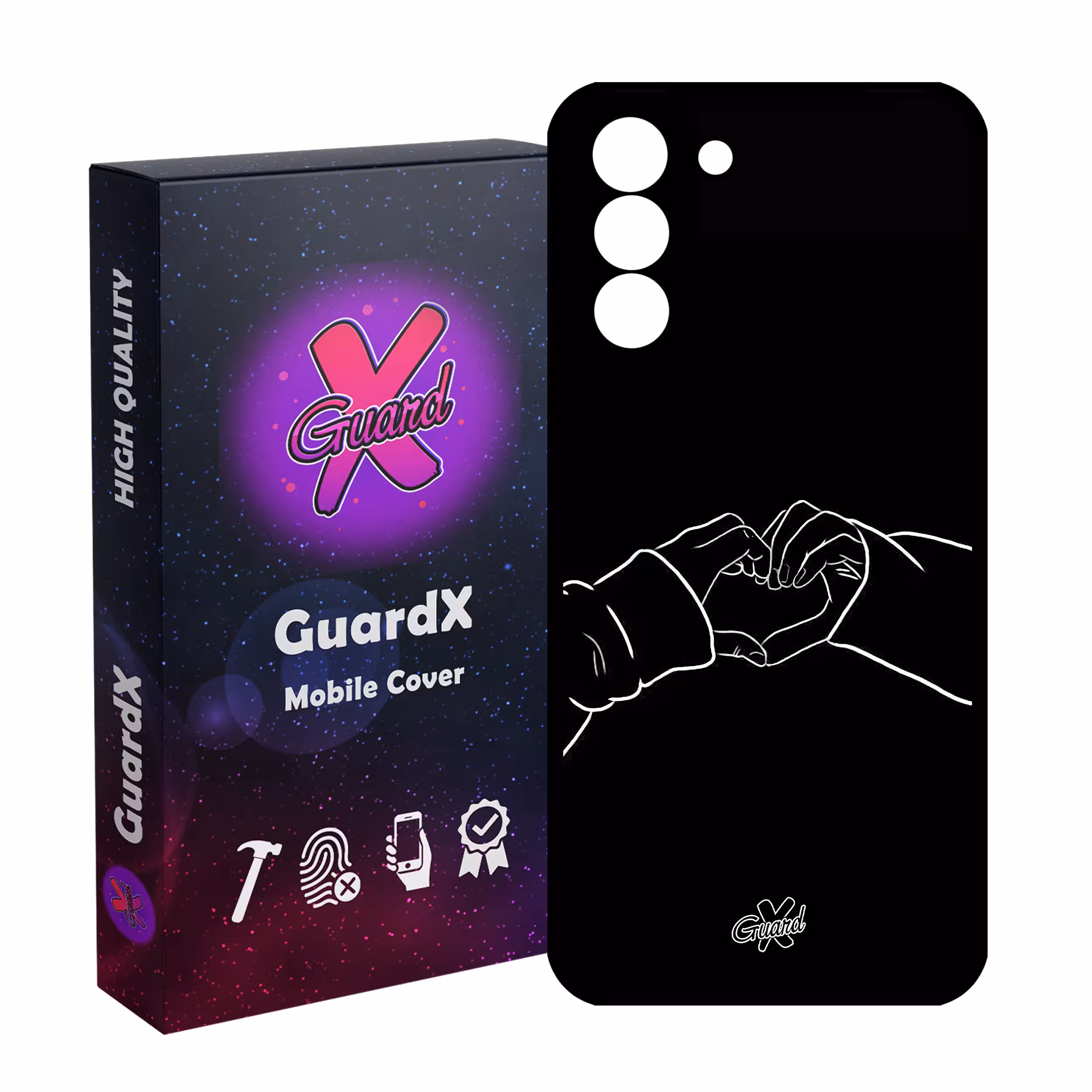 کاور گارد ایکس طرح Love مدل Glass10517 مناسب برای گوشی موبایل سامسونگ Galaxy S21 FE
