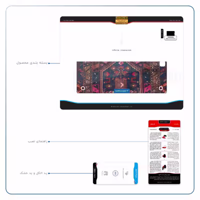 برچسب پوششی ماهوت مدل Rug مناسب برای تبلت سامسونگ Galaxy Tab A 9.7 2015 T555