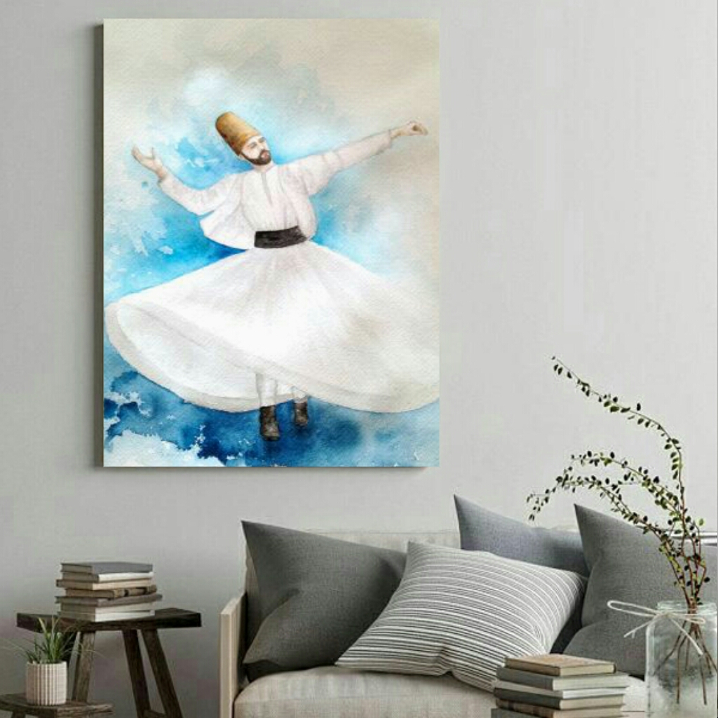  تابلو بوم طرح رقص سماع مدل TB64