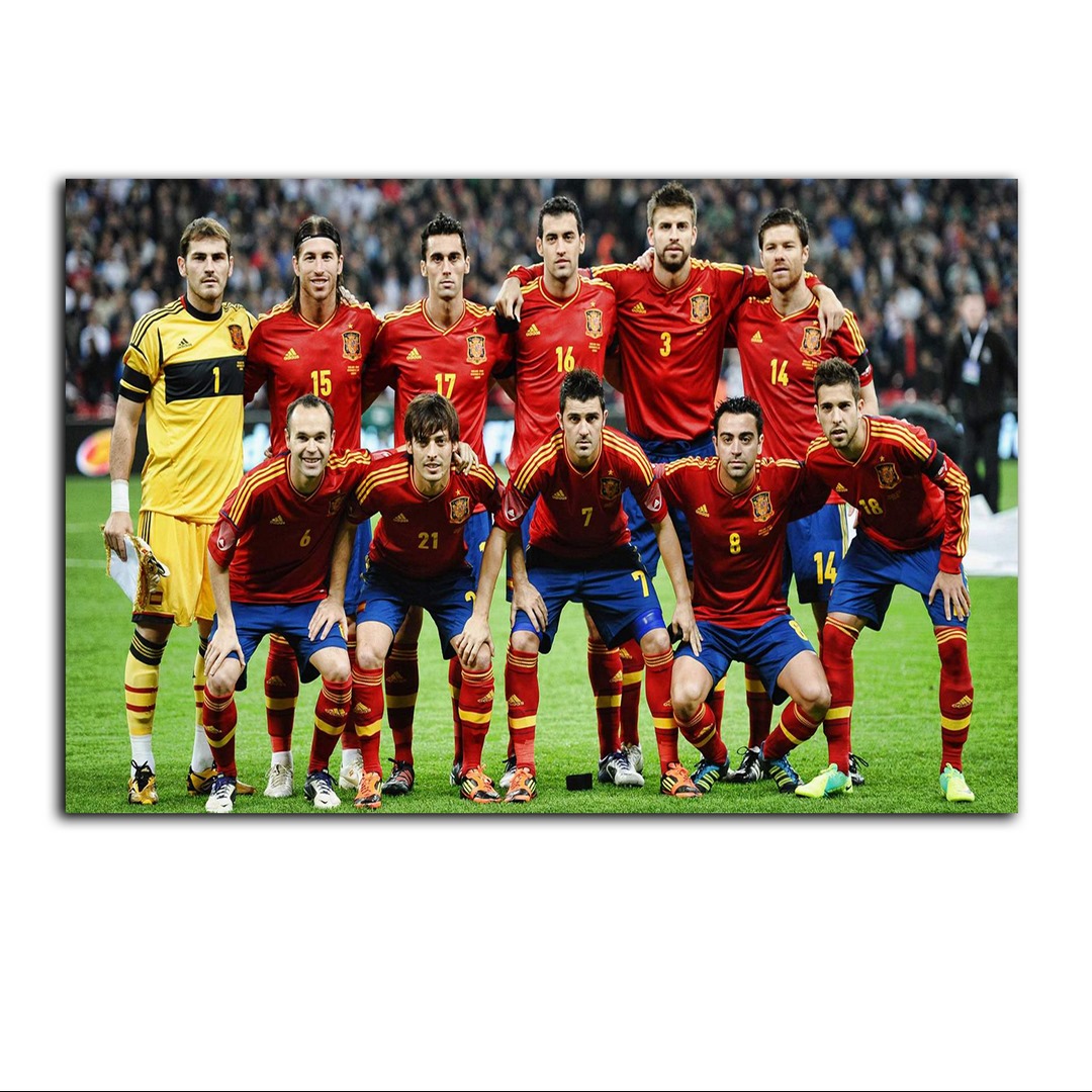 تابلو شاسی بکلیت طرح فوتبال تیم ملی اسپانیا مدل SH-S7228