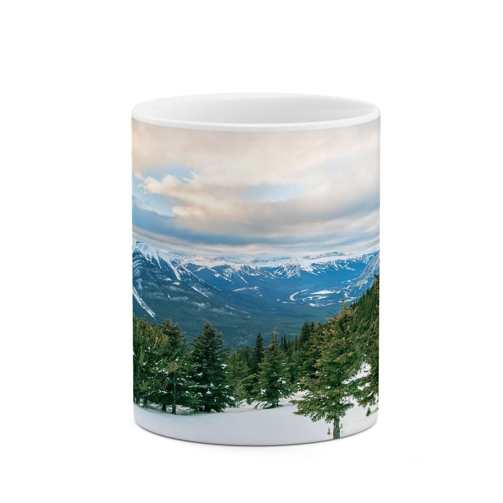 ماگ کاکتی طرح منظره برفی مدل mgs14876