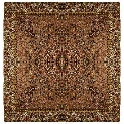 رومیزی ترمه نگین خاتم یزد طرح افشاری کد NSK