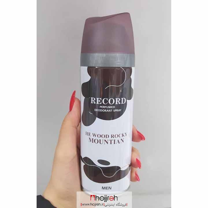 اطلاعات ، قیمت و خرید اسپری بدن مردانه رکورد RECORD مدل HE WOOD ROCKY MOUNTAIN کد R586