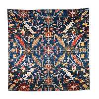 رومیزی مدل مخمل طرح خطی کد 143