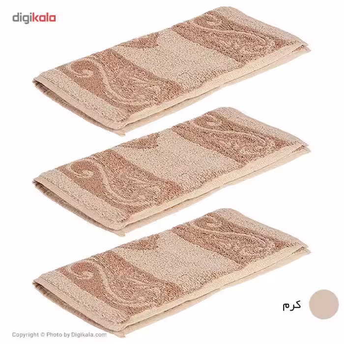 حوله دستی مریم سایز 30.5 × 30.5 سانتی متر - بسته 3 عددی