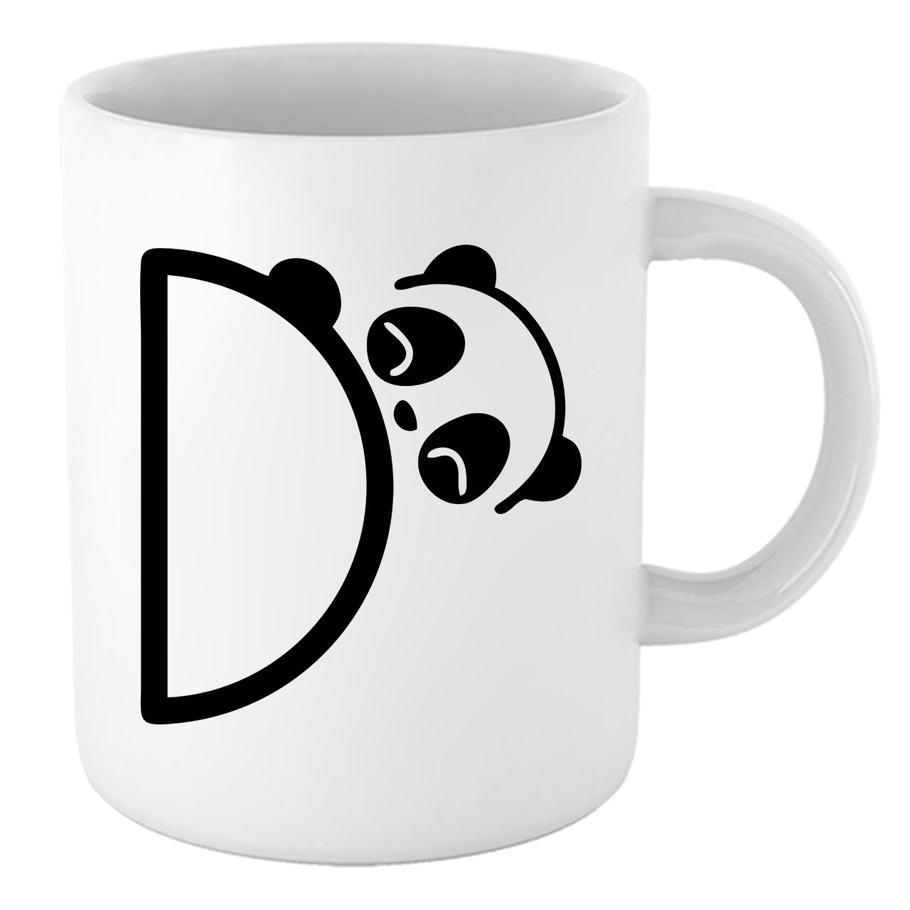 ماگ طرح پاندا حرف D کد 17414