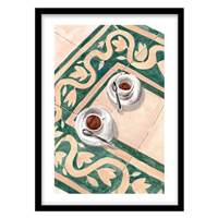 قیمت و خرید تابلو دکوراتیو مدل نقاشی مدرن فنجان چایی کد 2104