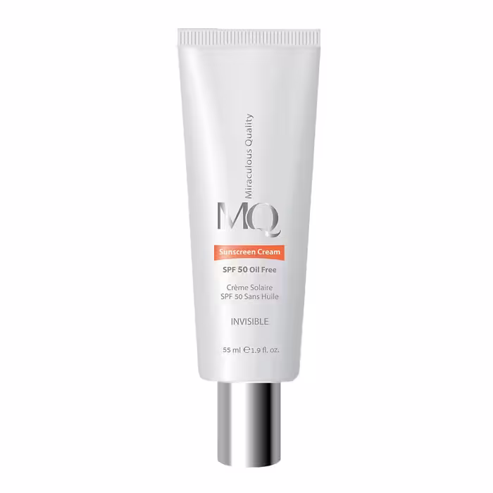 کرم ضد آفتاب بی رنگ +SPF50 ام کیو MQ | پوست چرب | 55ml