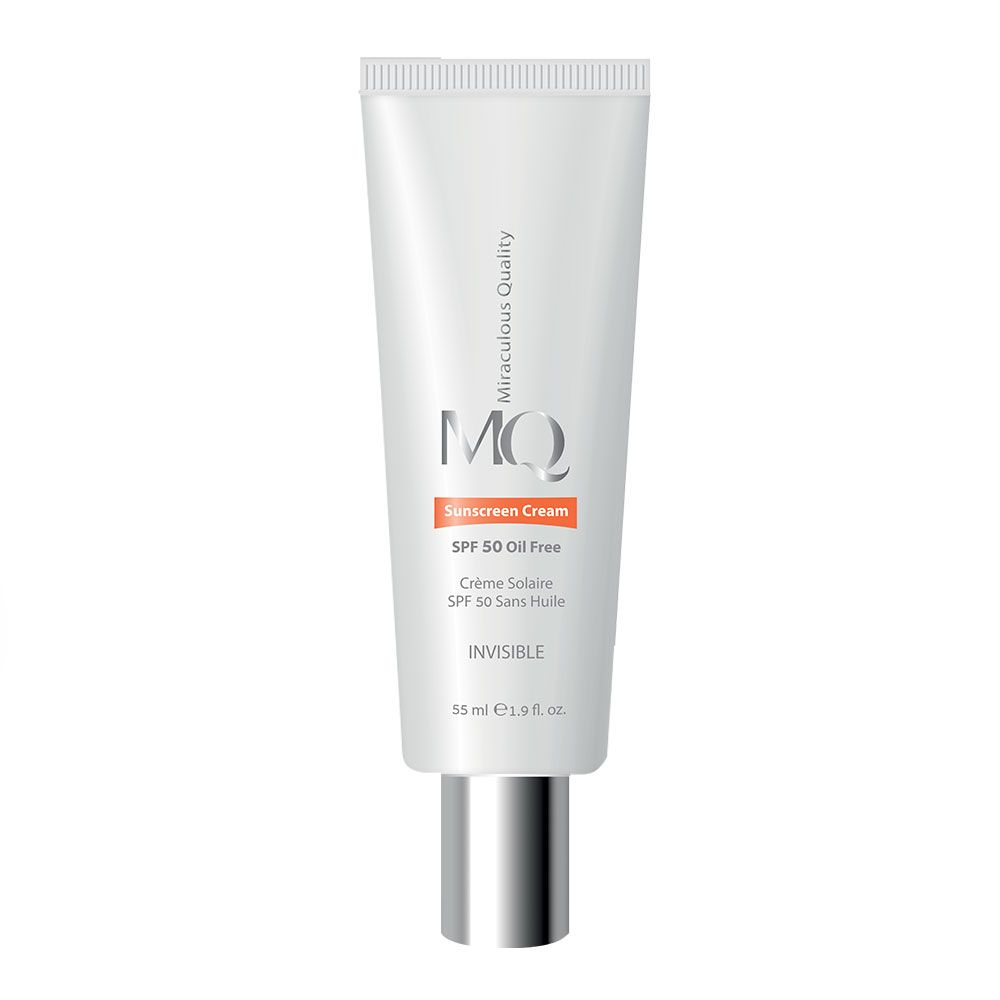 کرم ضد آفتاب بی رنگ +SPF50 ام کیو MQ | پوست چرب | 55ml