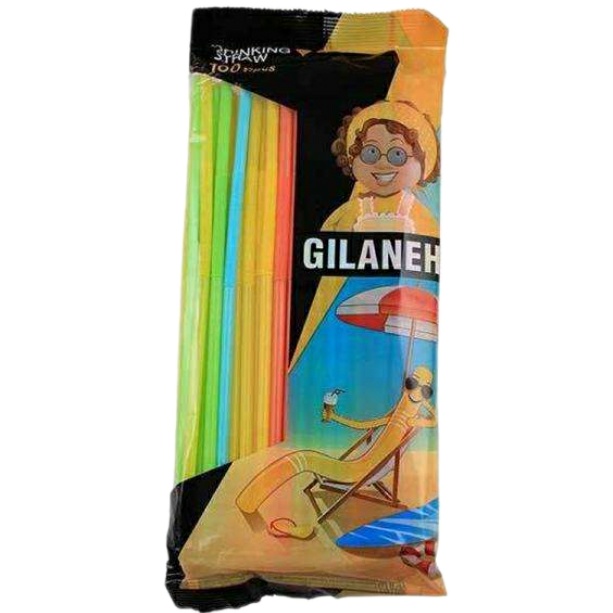 نی نوشیدنی یکبار مصرف گیلانه مدل rf171 بسته 100 عددی