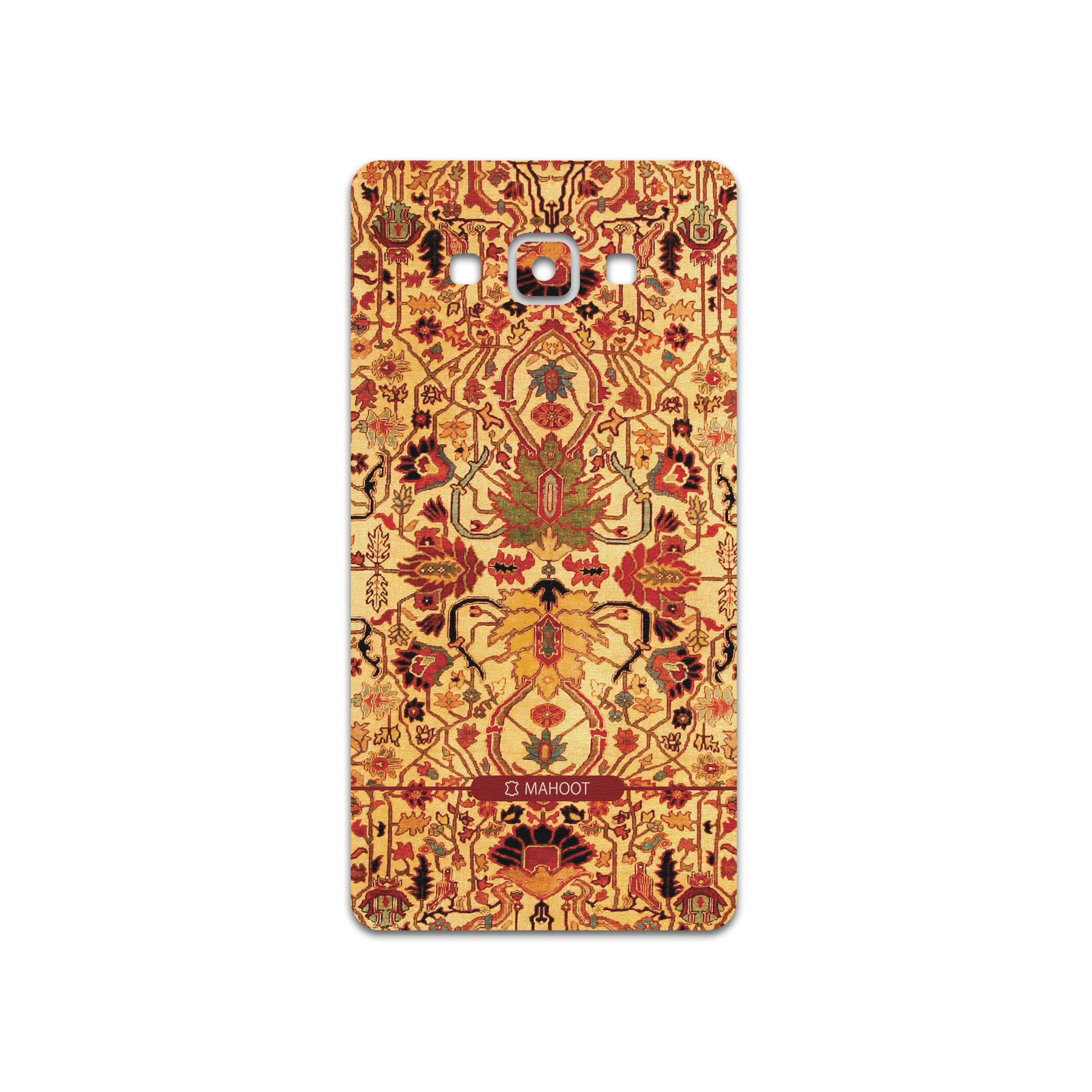 برچسب پوششی ماهوت مدل Persian-Carpet-Yellow مناسب برای گوشی موبایل سامسونگ Galaxy A7 2015