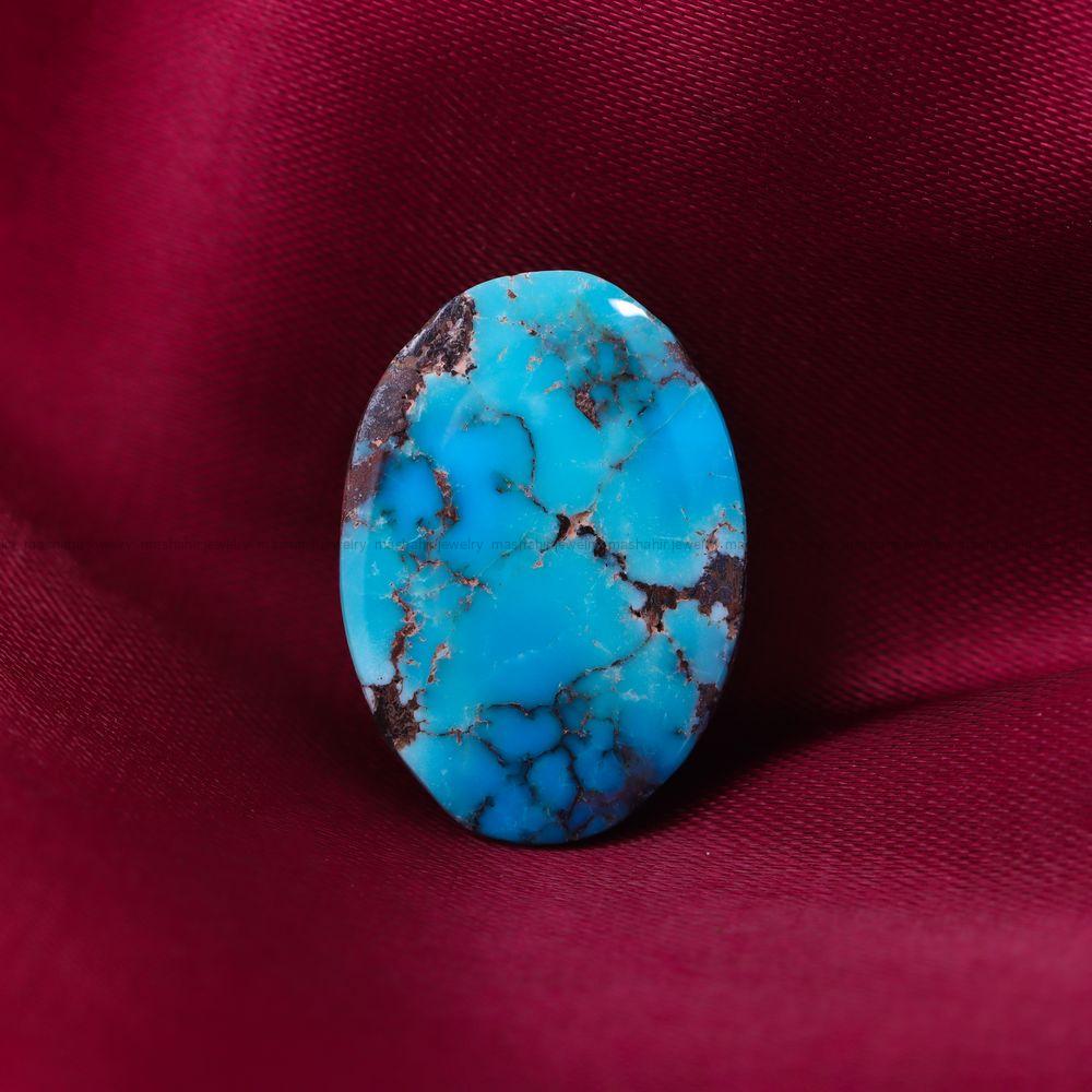 نگین فیروزه شجری کد 11981 - جواهری مشاهیر