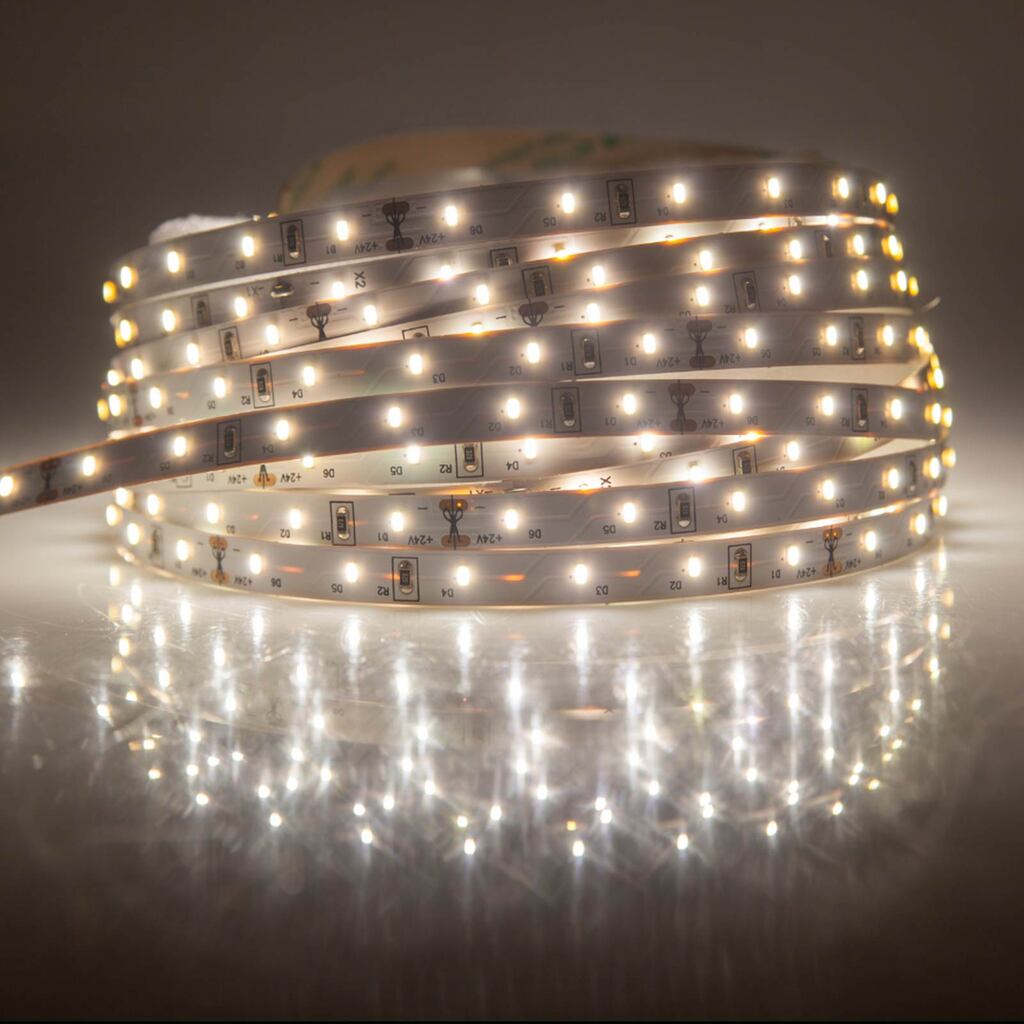 ریسه طبیعی شلنگی متری 2835 تک لاین 12 ولت تراکم 120