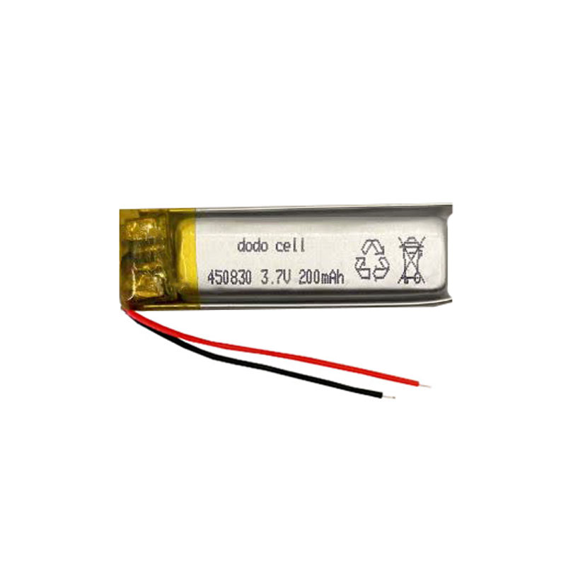 باتری لیتیوم پلیمر 3.7 ولت 200 میلی آمپر 450830