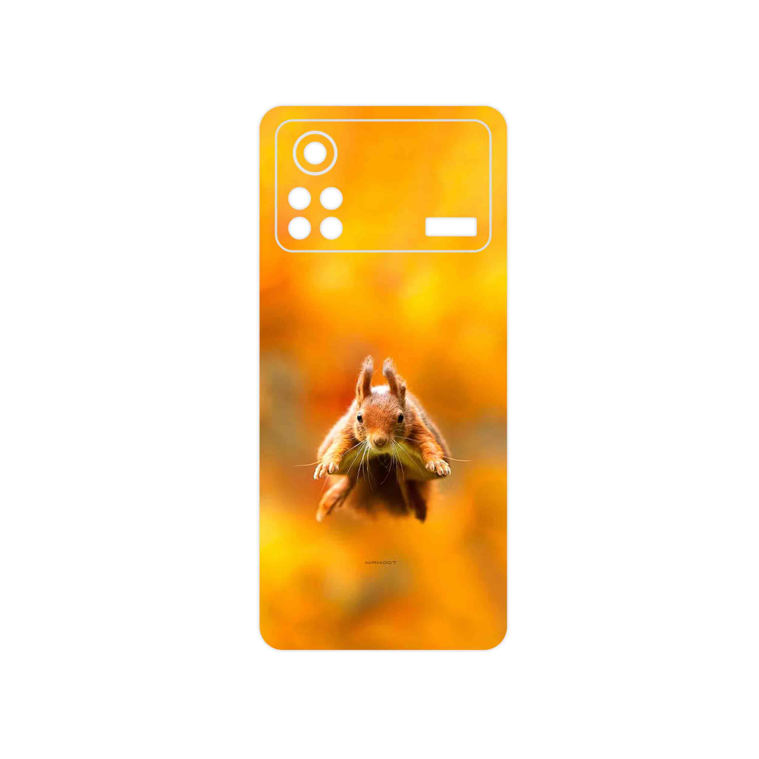 برچسب پوششی ماهوت مدل Squirrel مناسب برای گوشی موبایل شیائومی Poco X4 Pro 5G