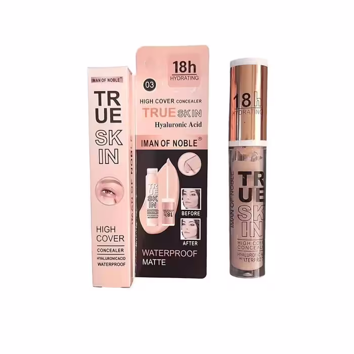 کانسیلر مایع ایمن آف نوبل مدل فول کاور TRUE SKIN حجم 8 میل شماره 02