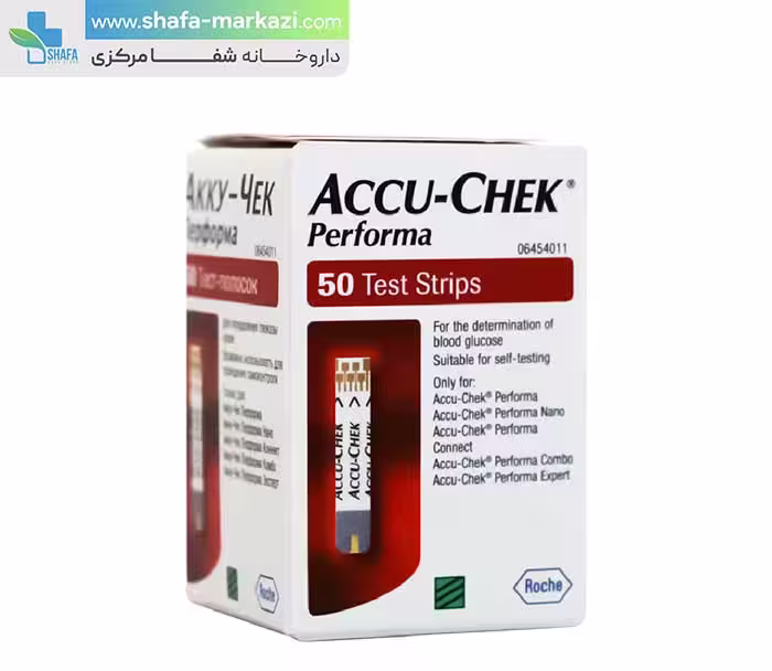 نوار تست قند خون اکیو چک پرفورما 50 عددی | Accu Chek Performa Test Strips