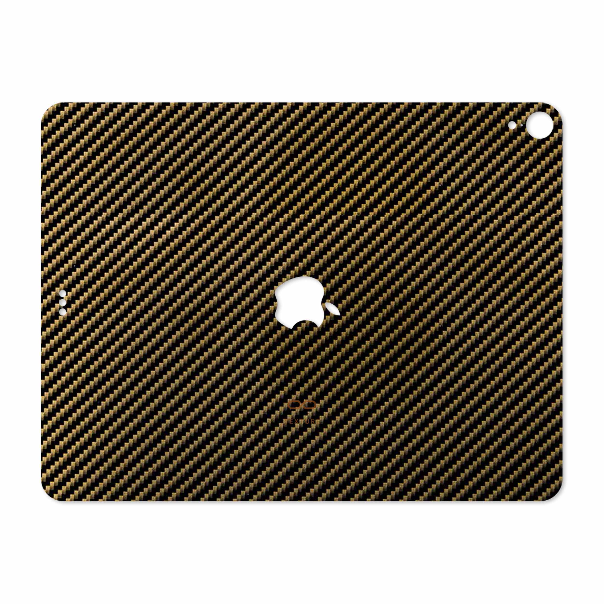 برچسب پوششی ماهوت مدل Glossy-Brown-Fiber مناسب برای تبلت اپل iPad Pro 12.9 (GEN 3) 2018 A1983