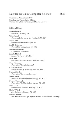 خرید و دانلود نسخه کامل کتاب Algorithms and Data Structures: 10th International Workshop, WADS 2007, Halifax, Canada, August 15-17, 2007. Proceedings