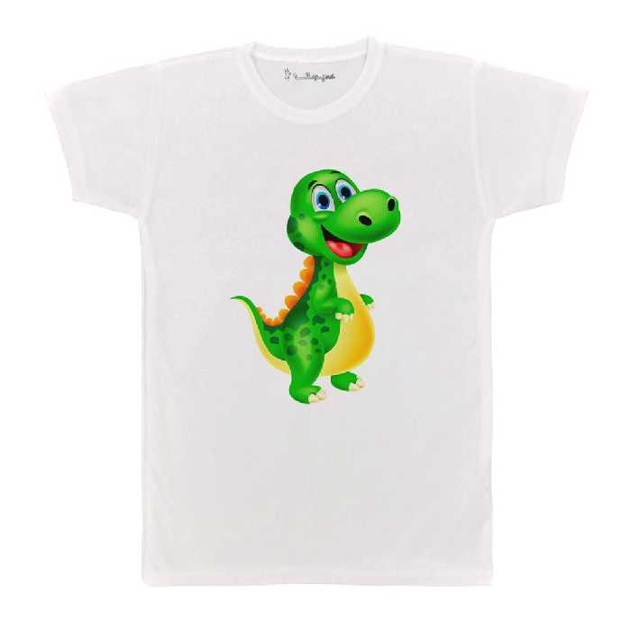 تی شرت بچگانه پرمانه طرح دایناسورهای بامزه کد pmt.5141