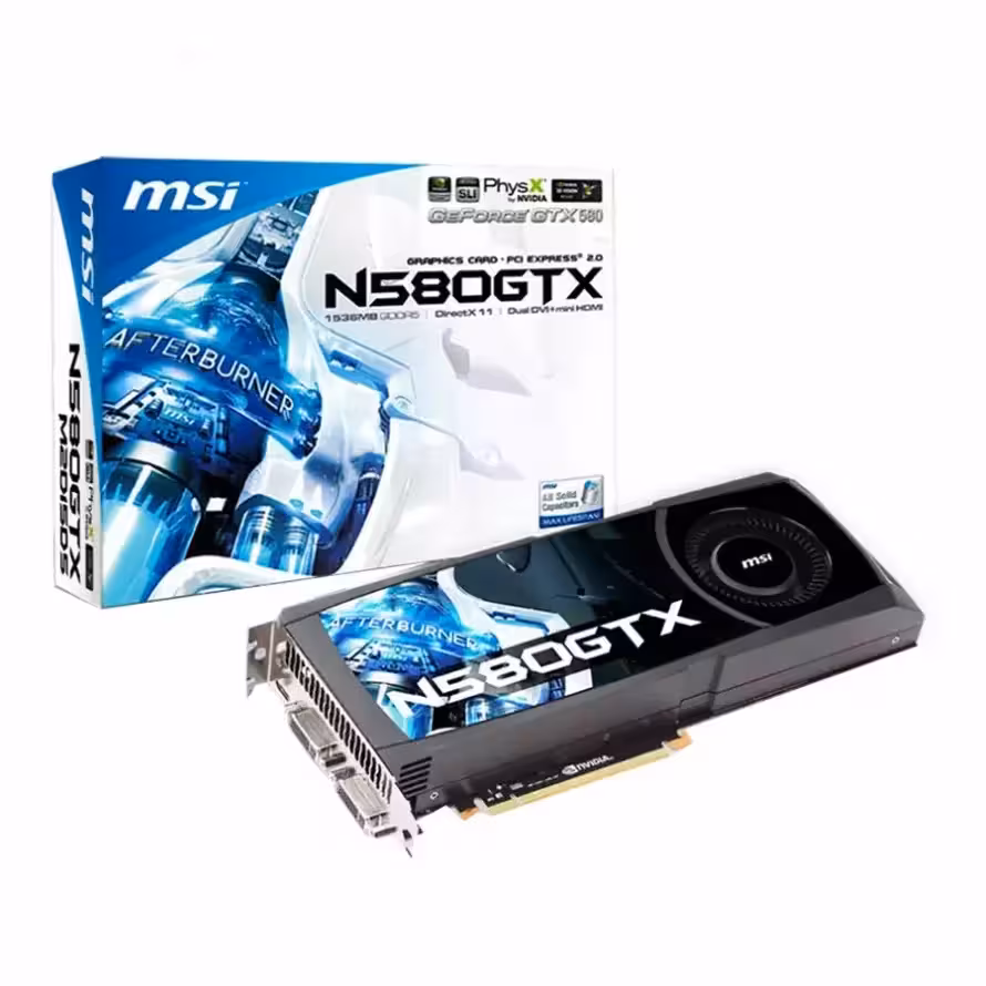 کارت گرافیک ام اس آی GeForce N580 GTX 1536MB GDDR5