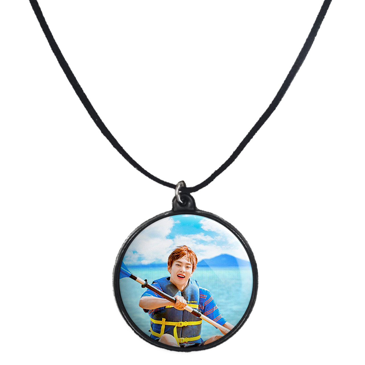 گردنبند پرمانه طرح exo کد pmb.14204 مدل دو طرفه