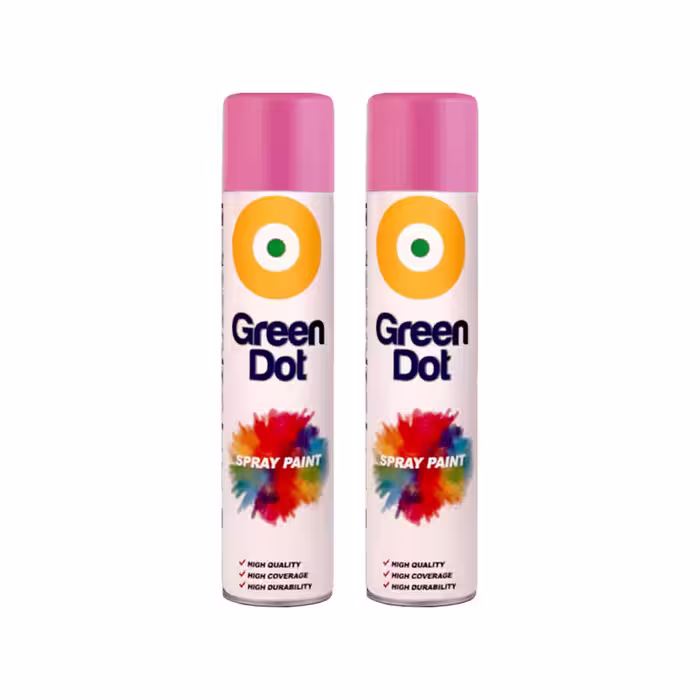 اسپری رنگ صورتی گرین دات مدل green2 حجم 300 میلی لیتر مجموعه 2 عددی