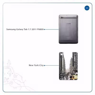 برچسب پوششی ماهوت مدل New York City مناسب برای تبلت سامسونگ Galaxy Tab 7.7 2011 P6800