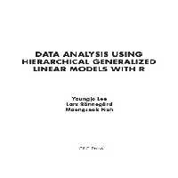 خرید و دانلود نسخه کامل کتاب Data Analysis Using Hierarchical Generalized Linear Models with R