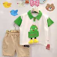 ست تیشرت و شلوارک وارداتی اسپورت سه طرح بسیار جذاب مناسب 1سال تا5سال. صدرصد اورجینال