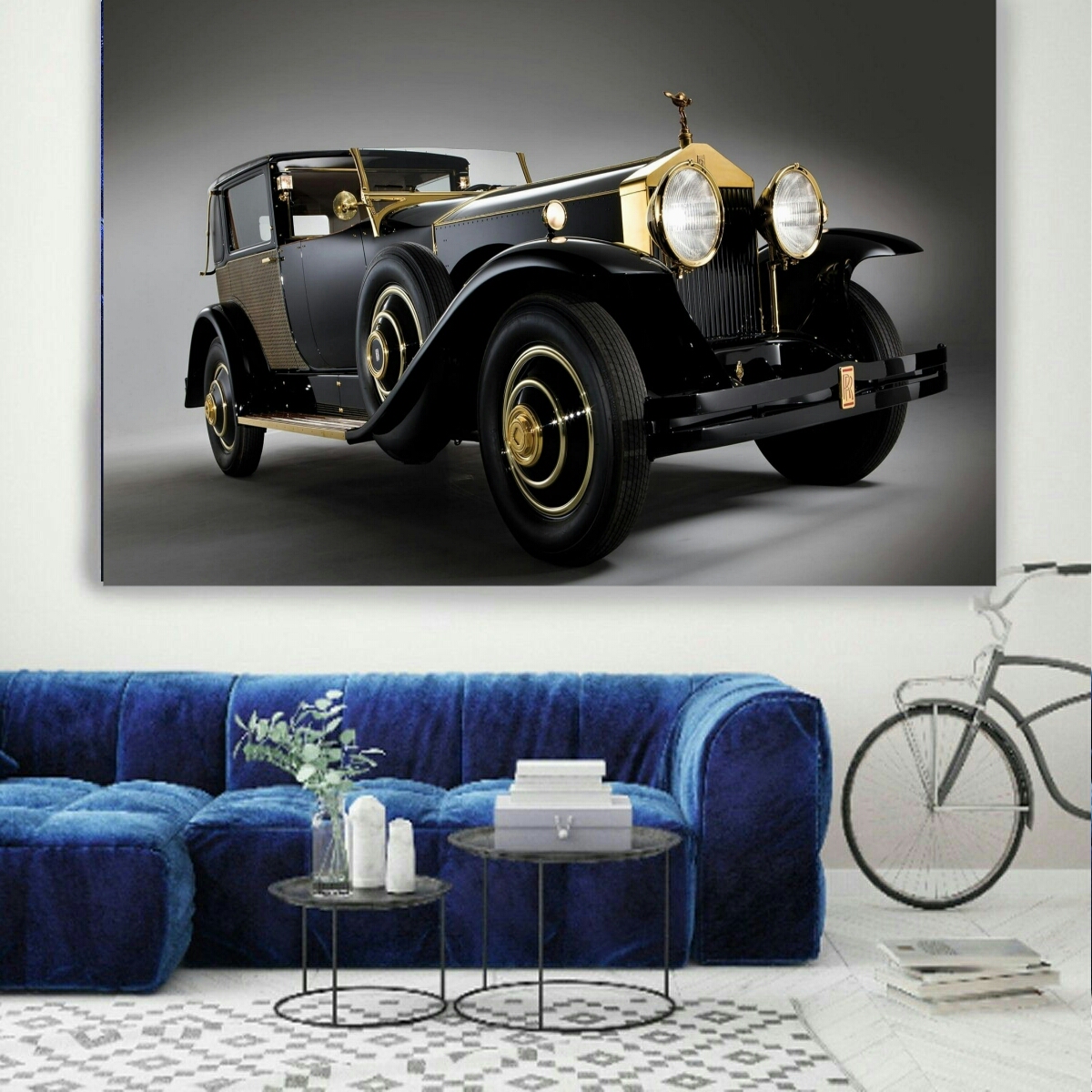 تابلو بوم طرح ماشین کلاسیک کد BH325