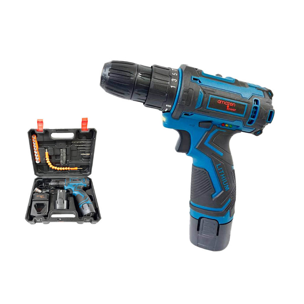 دریل شارژی دو باتری آمازون