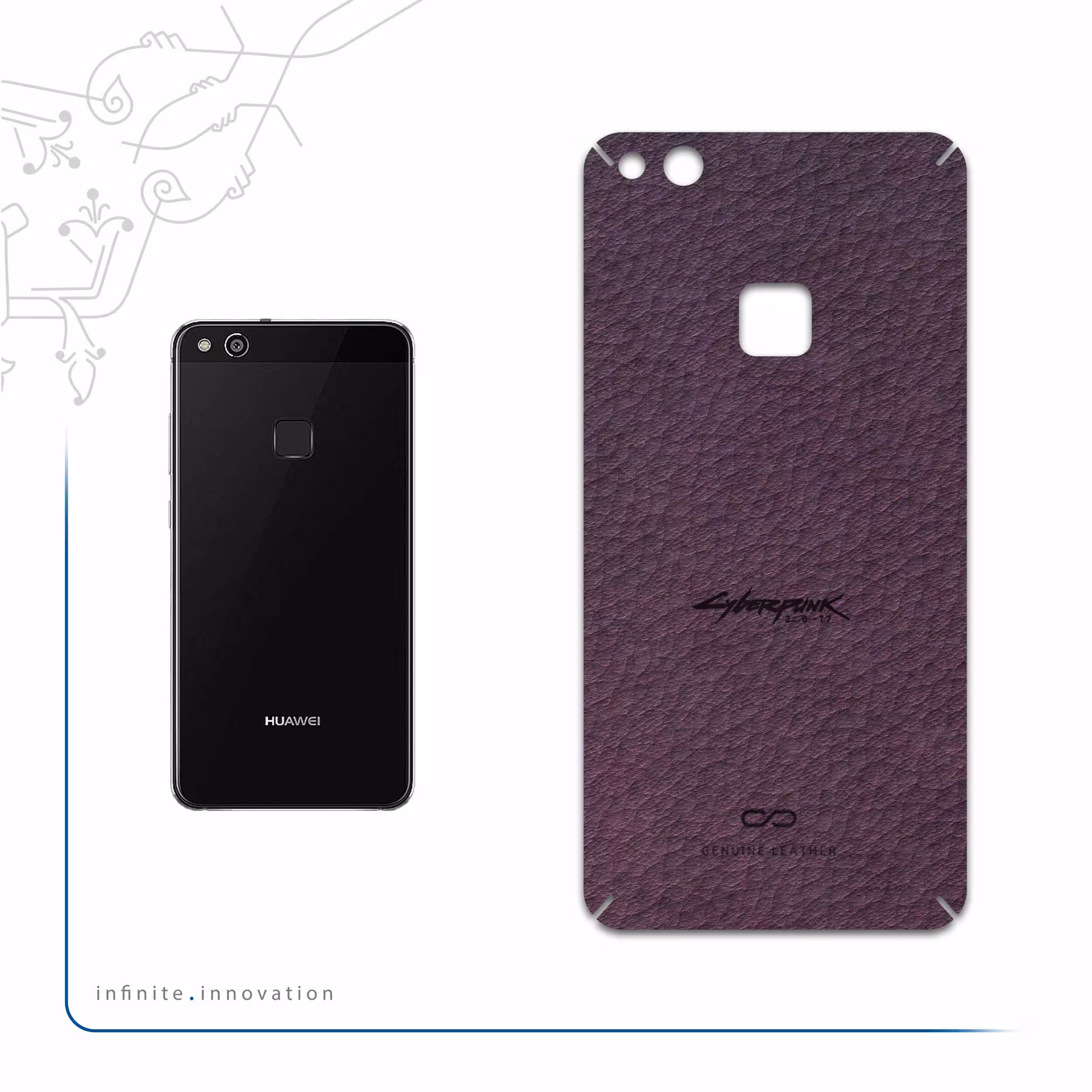 برچسب پوششی ماهوت مدل PL-CYBRPNK مناسب برای گوشی موبایل هوآوی P10 Lite