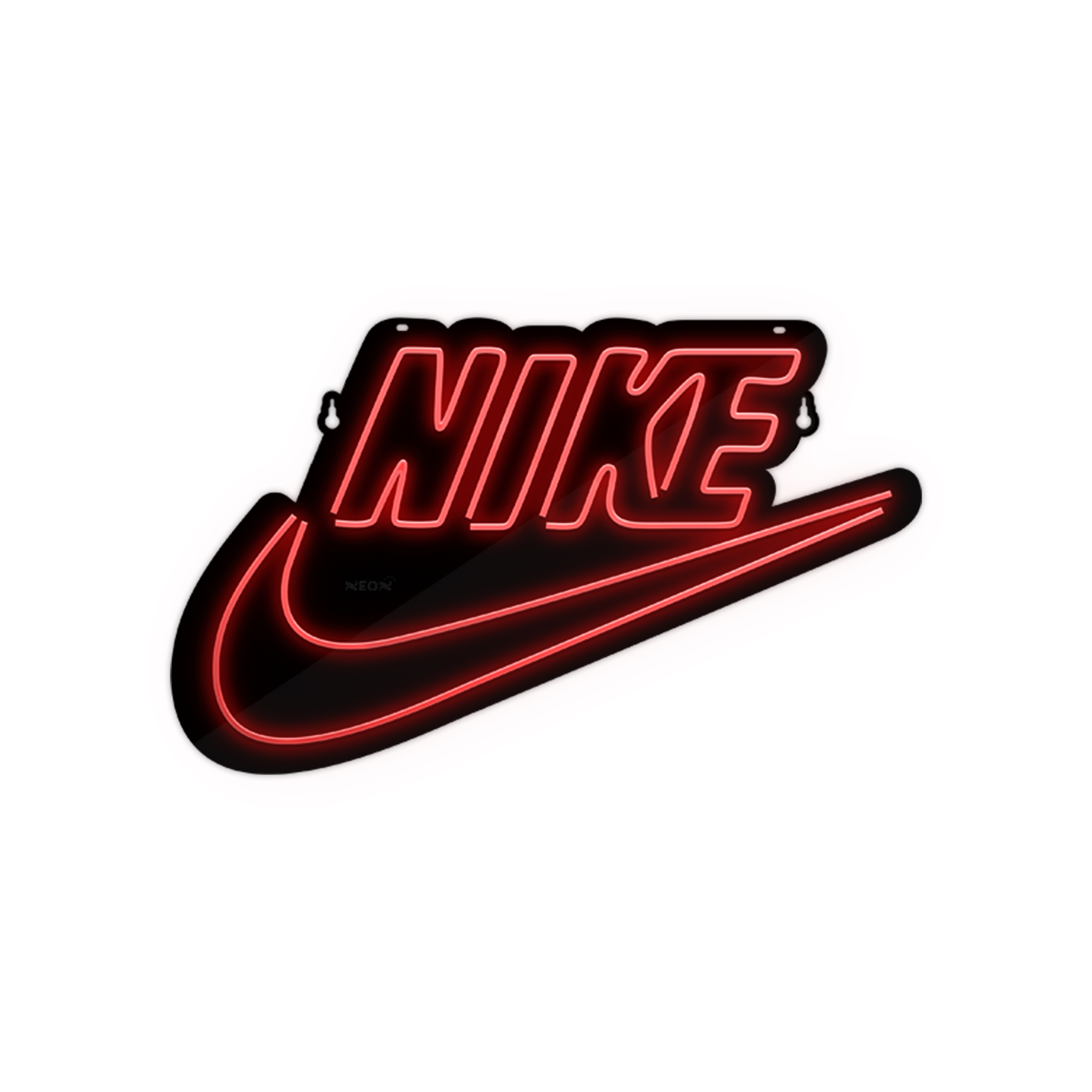 چراغ دیواری نئون دیزاین طرح Text-BL_RD 