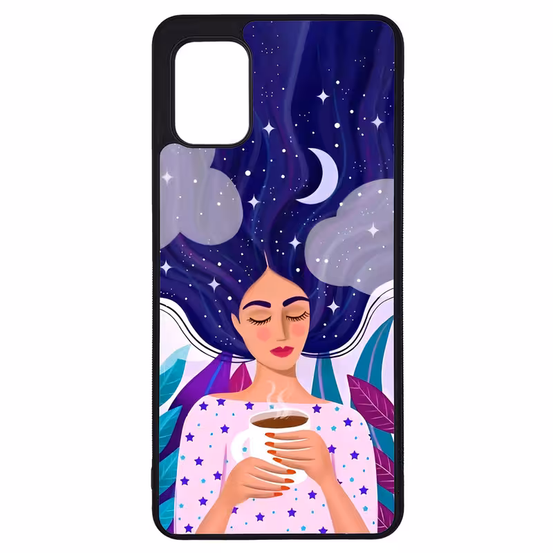 کاور طرح نقاشی دختر کد G-095 مناسب برای گوشی موبایل سامسونگ Galaxy A31 | دیجی قاب دونی