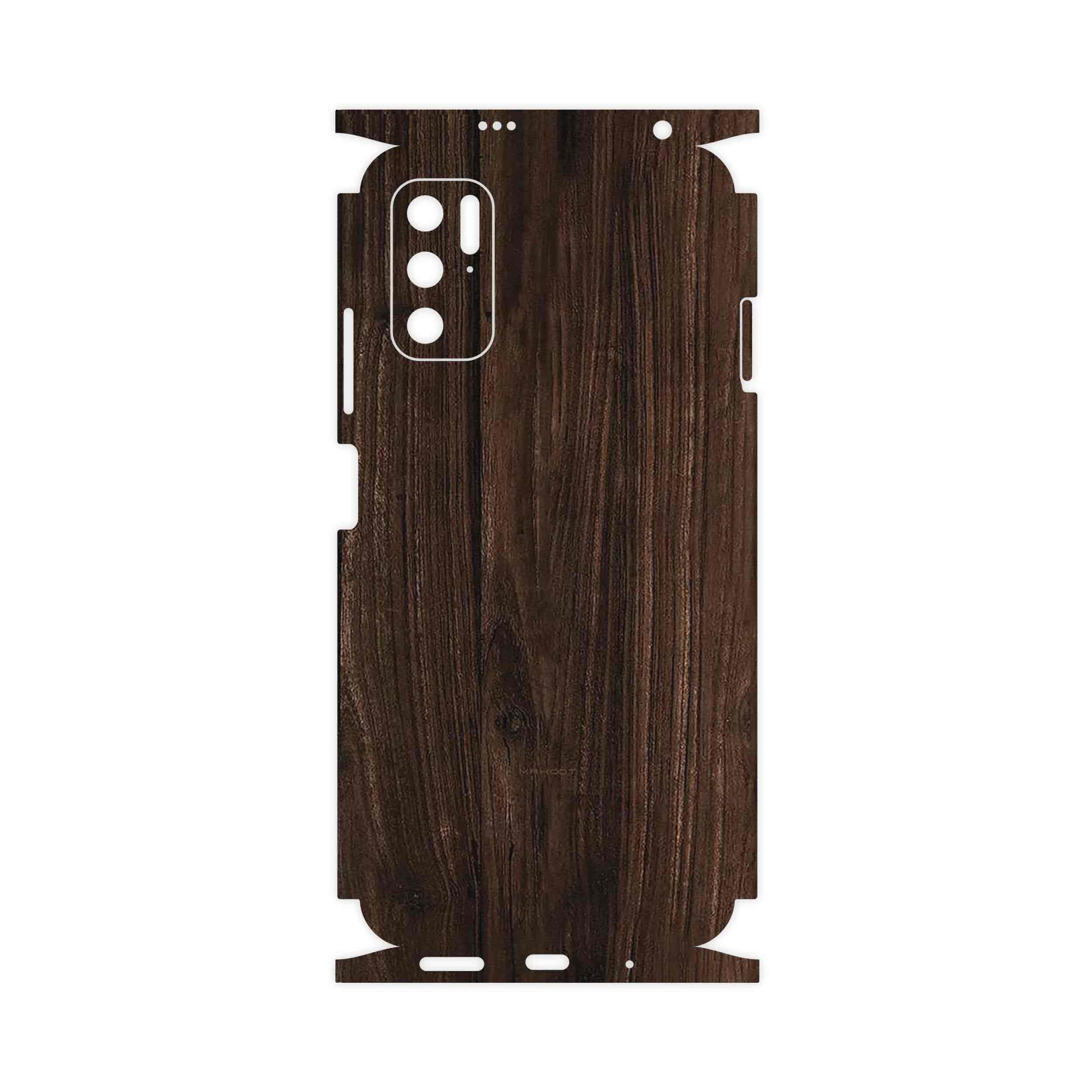 برچسب پوششی ماهوت مدل Dark_Walnut_Wood-FullSkin مناسب برای گوشی موبایل شیائومی Redmi Note 11SE