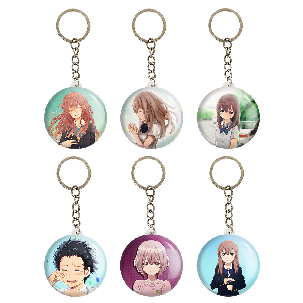 جاکلیدی خندالو مدل انیمه سایلنت ویس کد 816B مجموعه 6 عددی