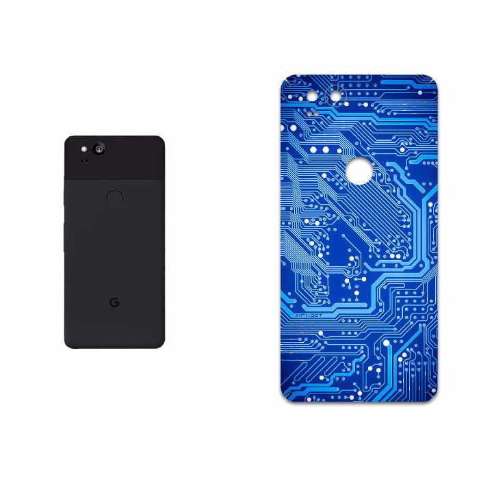 برچسب پوششی ماهوت مدل Blue Printed Circuit Board مناسب برای گوشی موبایل گوگل Pixel 2