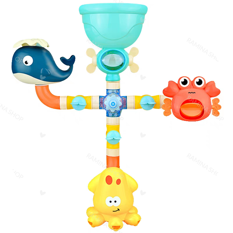اسباب بازی حمام حیوانات آب پاش Slush Molding Toys