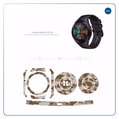 برچسب ماهوت طرح Army Desert مناسب برای ساعت هوشمند هوآوی Watch GT 2e