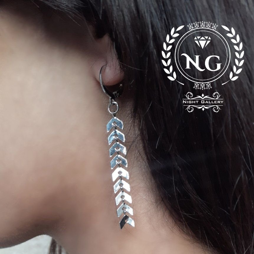 گوشواره دخترونه طرح فلش