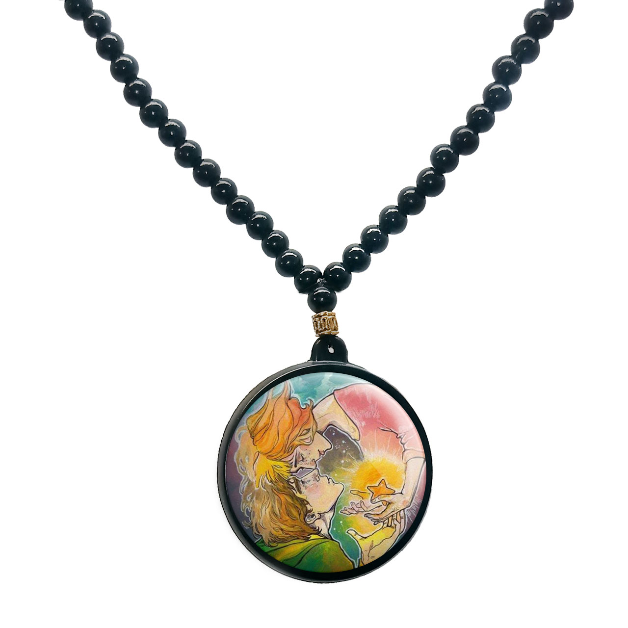 گردنبند پرمانه طرح عاشقانه کد pmd.5535 مدل دو طرفه