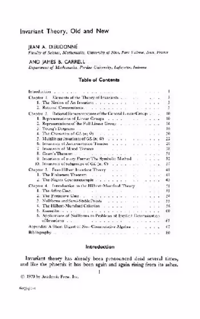 خرید و دانلود نسخه کامل کتاب Invariant theory, old and new