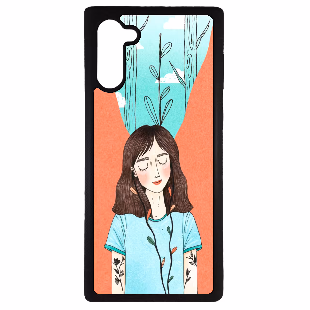 کاور طرح دختر کد 11050646 مناسب برای گوشی موبایل سامسونگ galaxy note 10