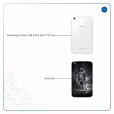 برچسب پوششی ماهوت مدل Crysis مناسب برای تبلت سامسونگ Galaxy Tab 3 8.0 2013 T315