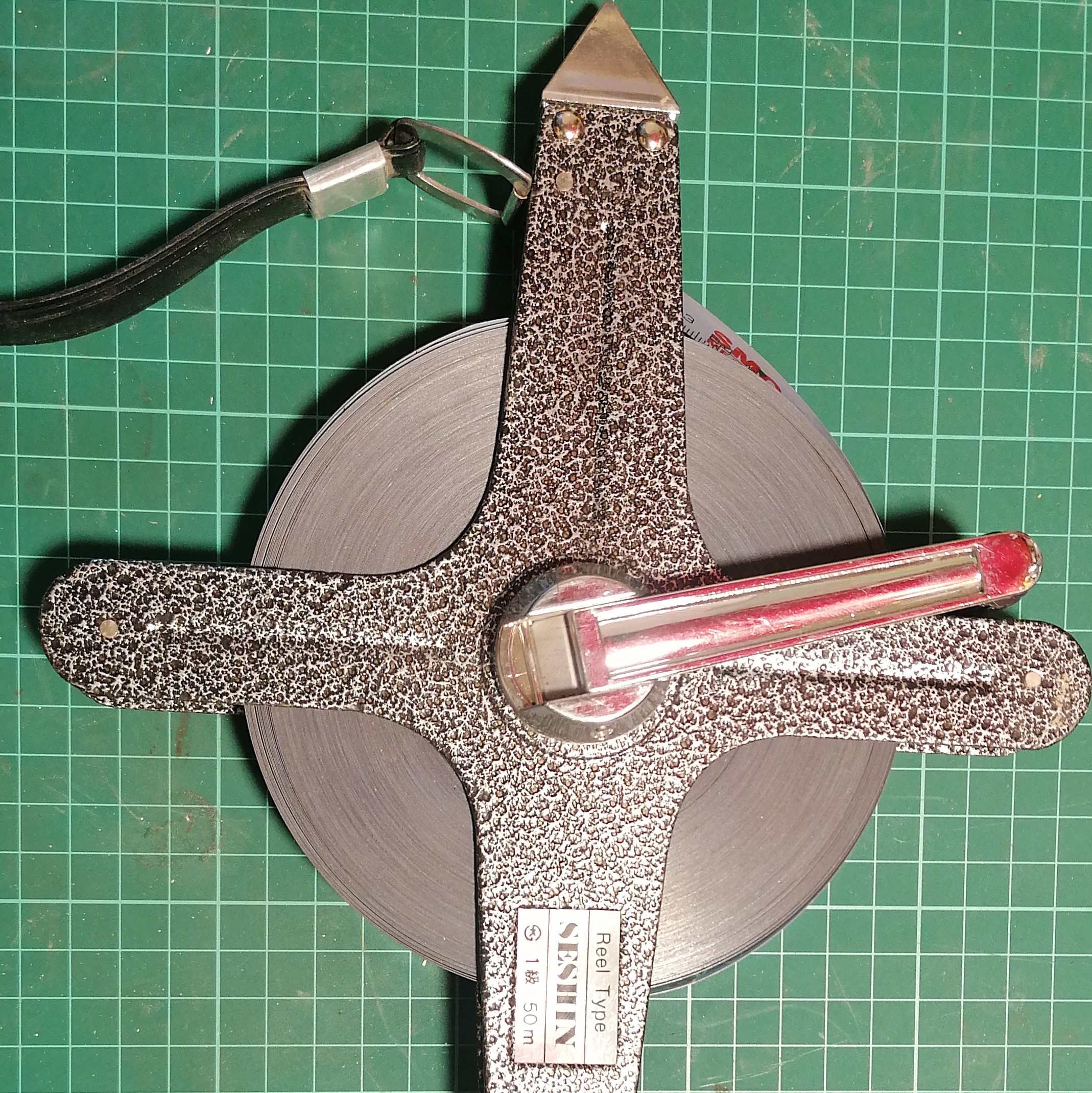 متر 50 متری بدنه فلزی مستحکم تیغه استیل و خوانا حرفه ای 