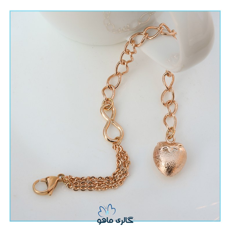 دستبند ژوپینگ مدل قلبی کد DAXPG231 رنگ ثابت و ضدحساسیت