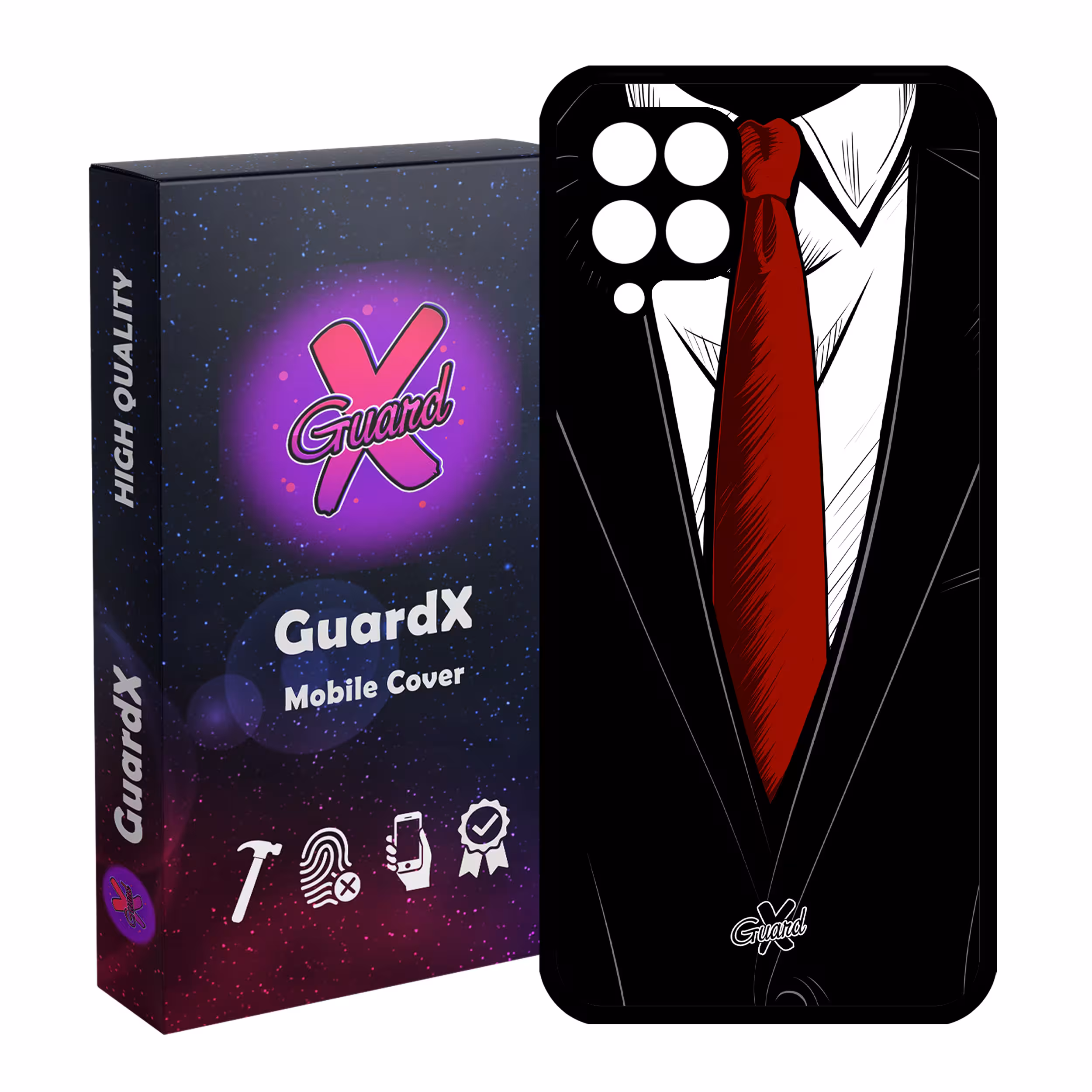 کاور گارد ایکس طرح کروات مدل Glass10209 مناسب برای گوشی موبایل سامسونگ Galaxy A12