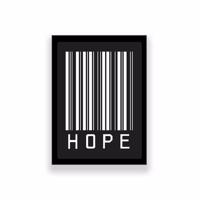 تابلو طرح انگیزشی مدل hope | دنیای قاب